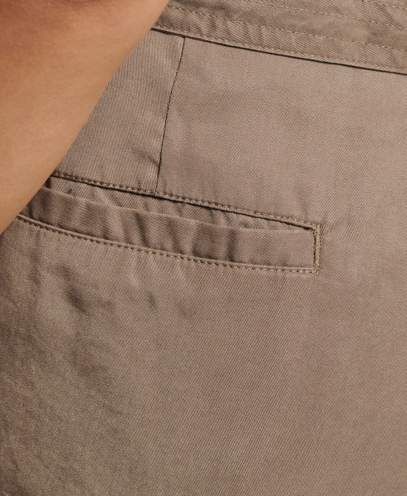 desert paperbag shorts met elastisch koord