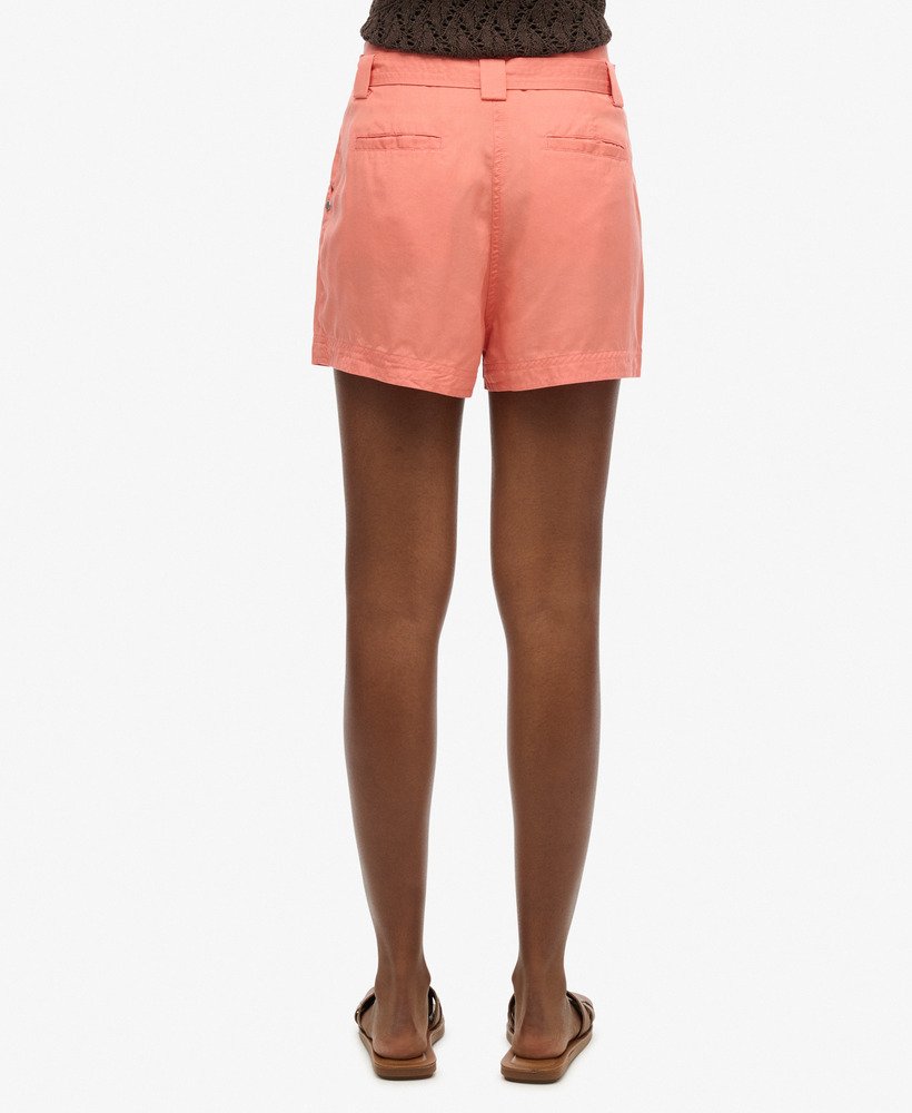 desert paperbag shorts in granaatappelkleur