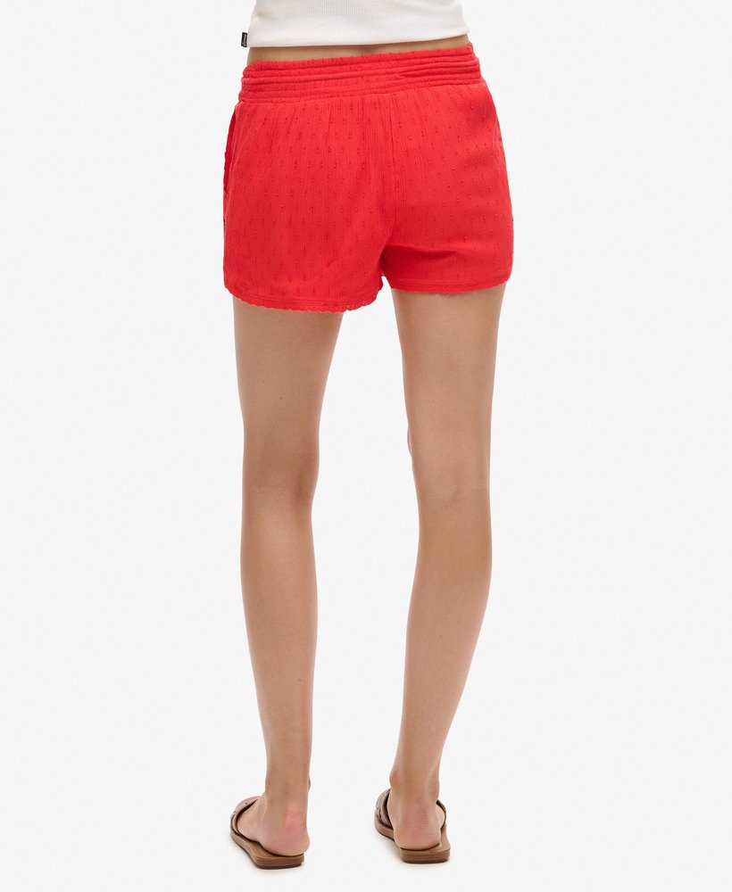 vintage strandshorts in drop kick red