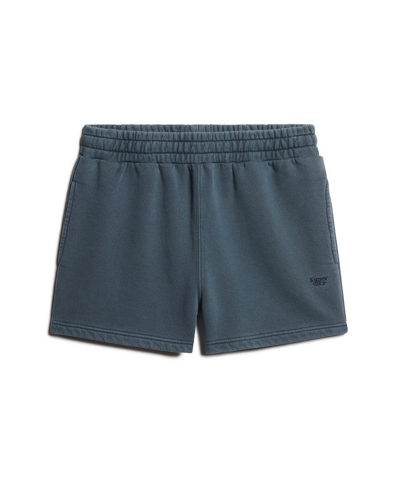 vintage wash sweat shorts in eclipse navy