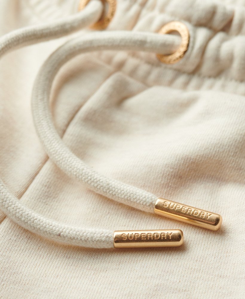 essential logo shorts in light oat marl