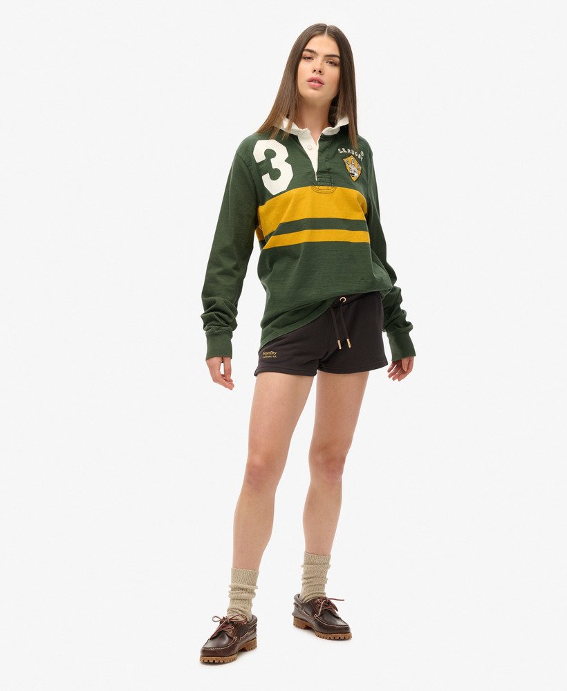 essential logo shorts in bison black