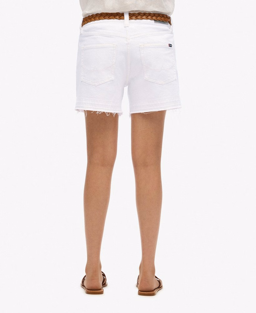 Middelhoge afgesneden shorts