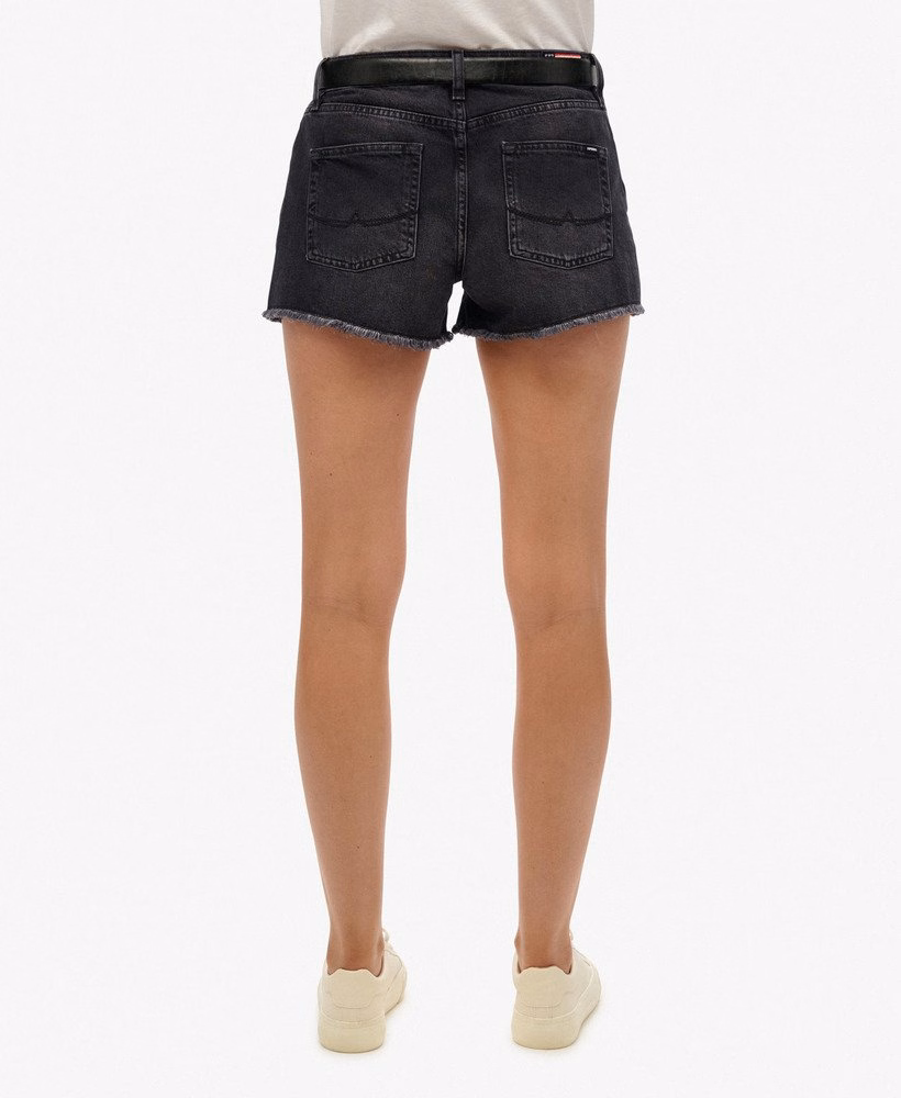 Middelhoge denim hot shorts