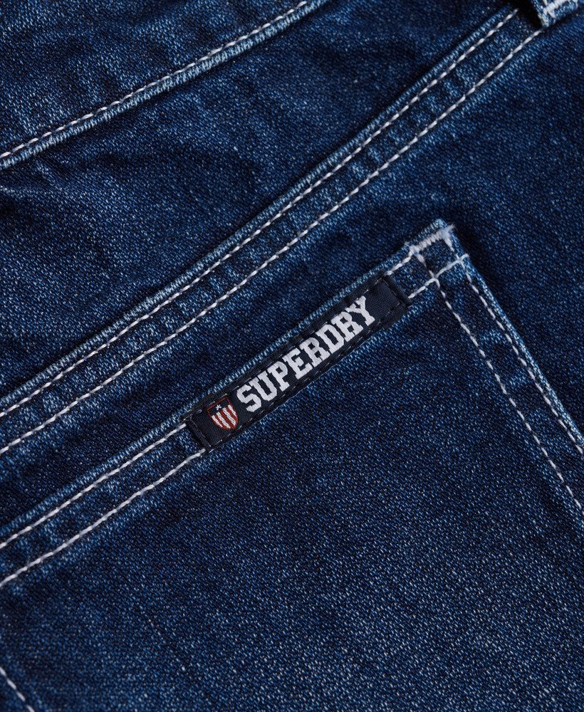 Laag uitgesneden denim hot shorts