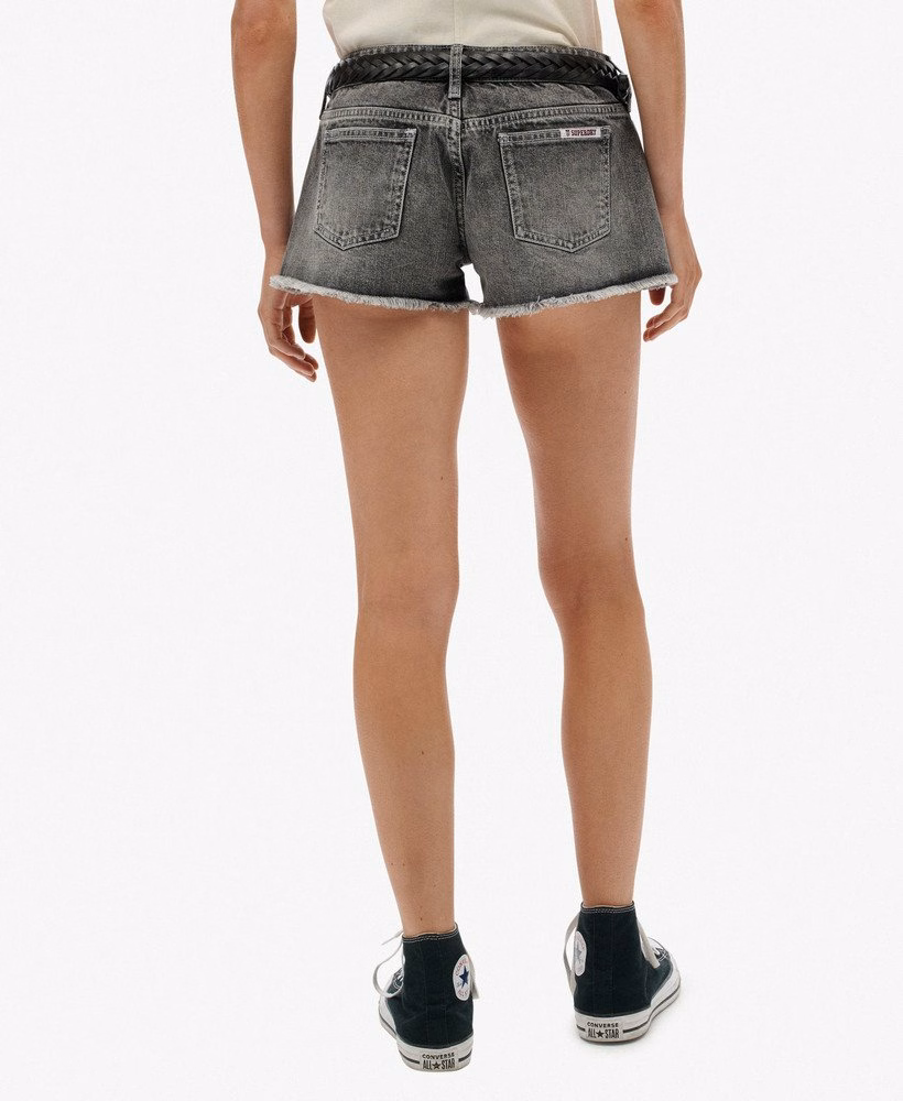 Laag uitgesneden denim hot shorts