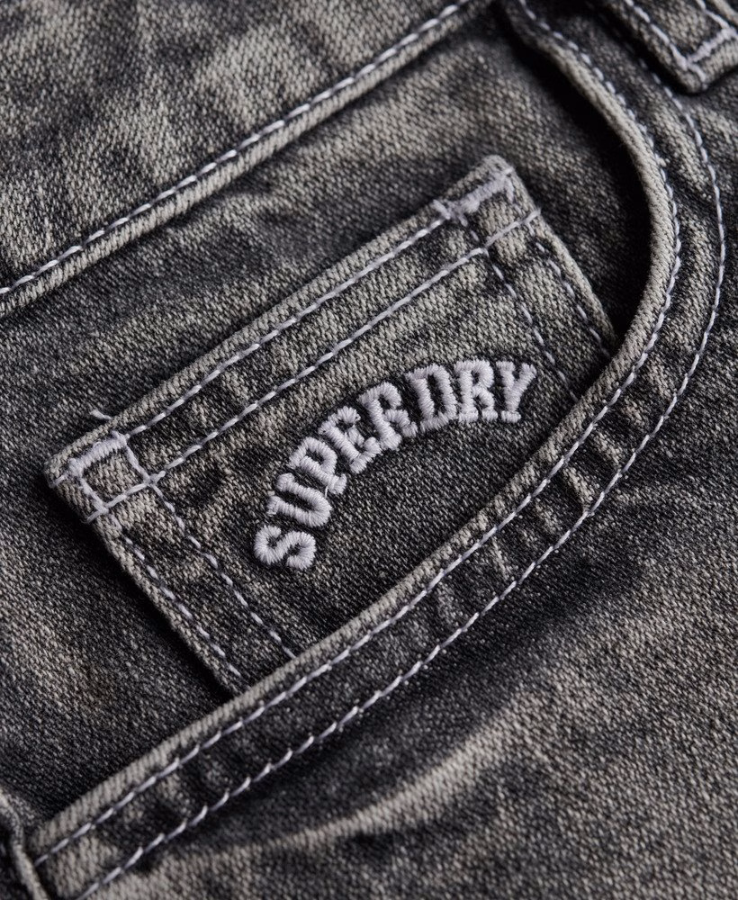 Laag uitgesneden denim hot shorts