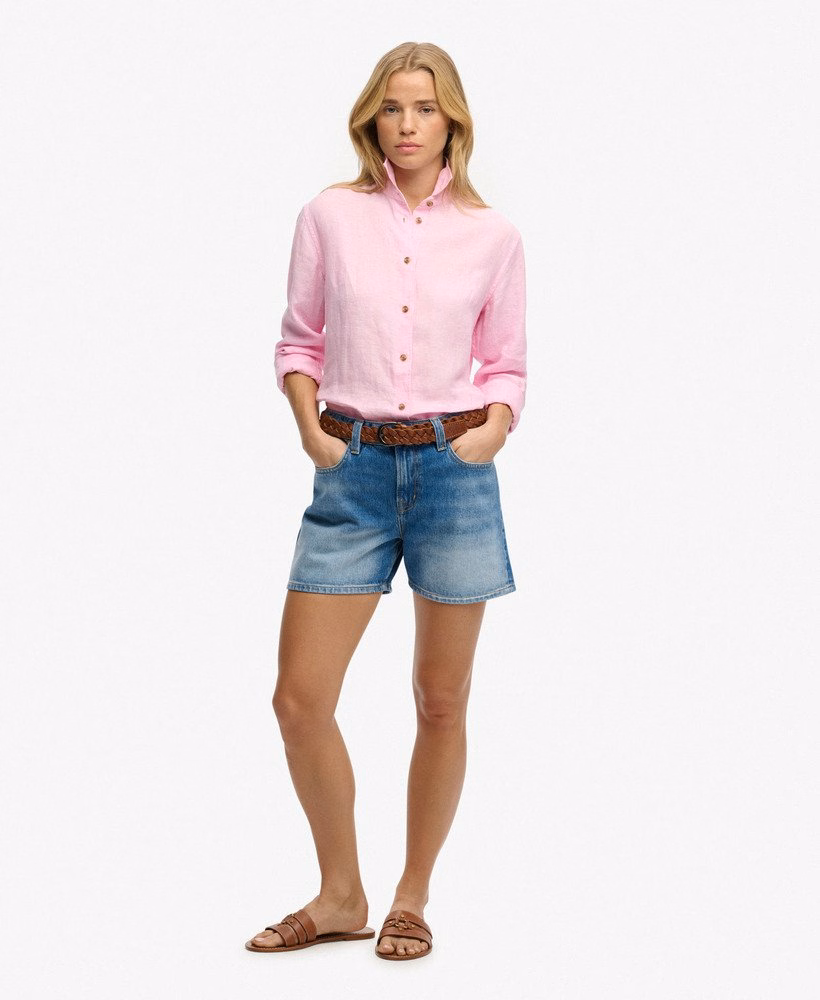 Middelhoge denim shorts