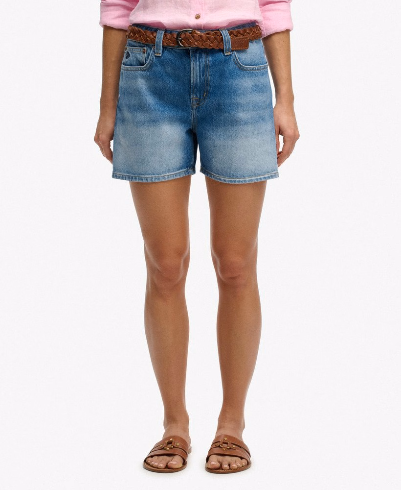 Middelhoge denim shorts