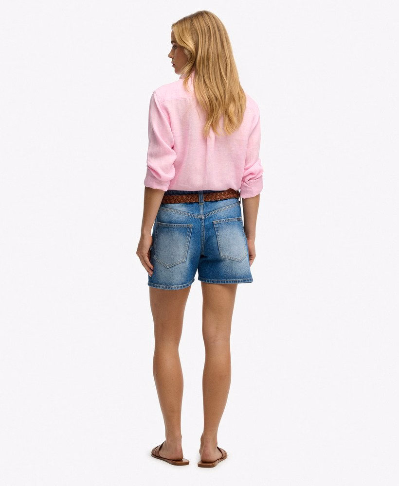 Middelhoge denim shorts