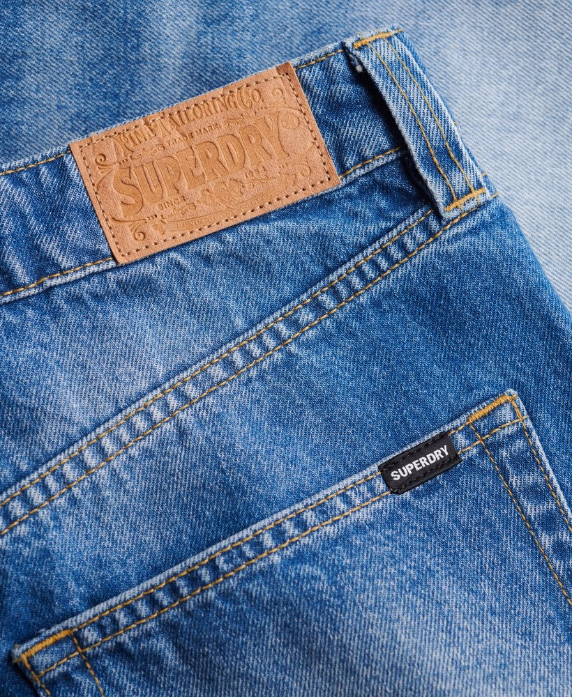 Middelhoge denim shorts