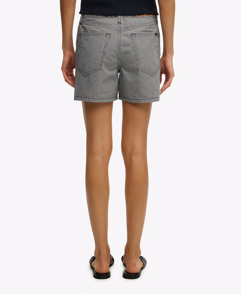 Middelhoge gestreepte shorts