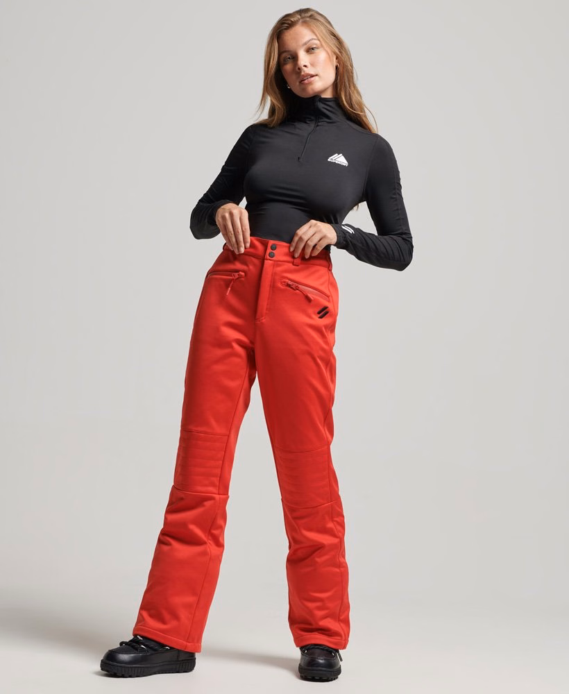 Slim fit ski softshell broek
