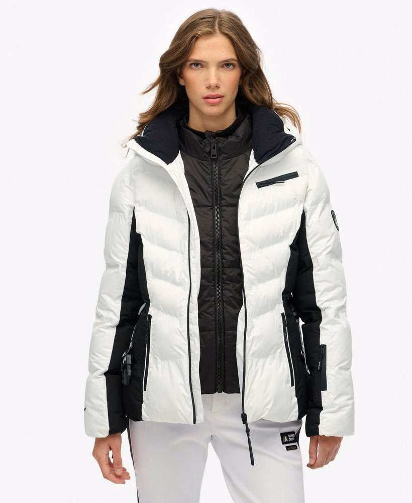 Luxe ski-jas met riem en vulling