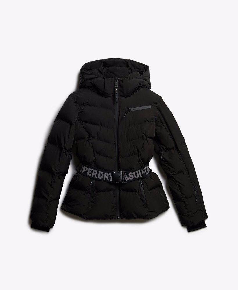 Luxe ski-jas met riem en vulling