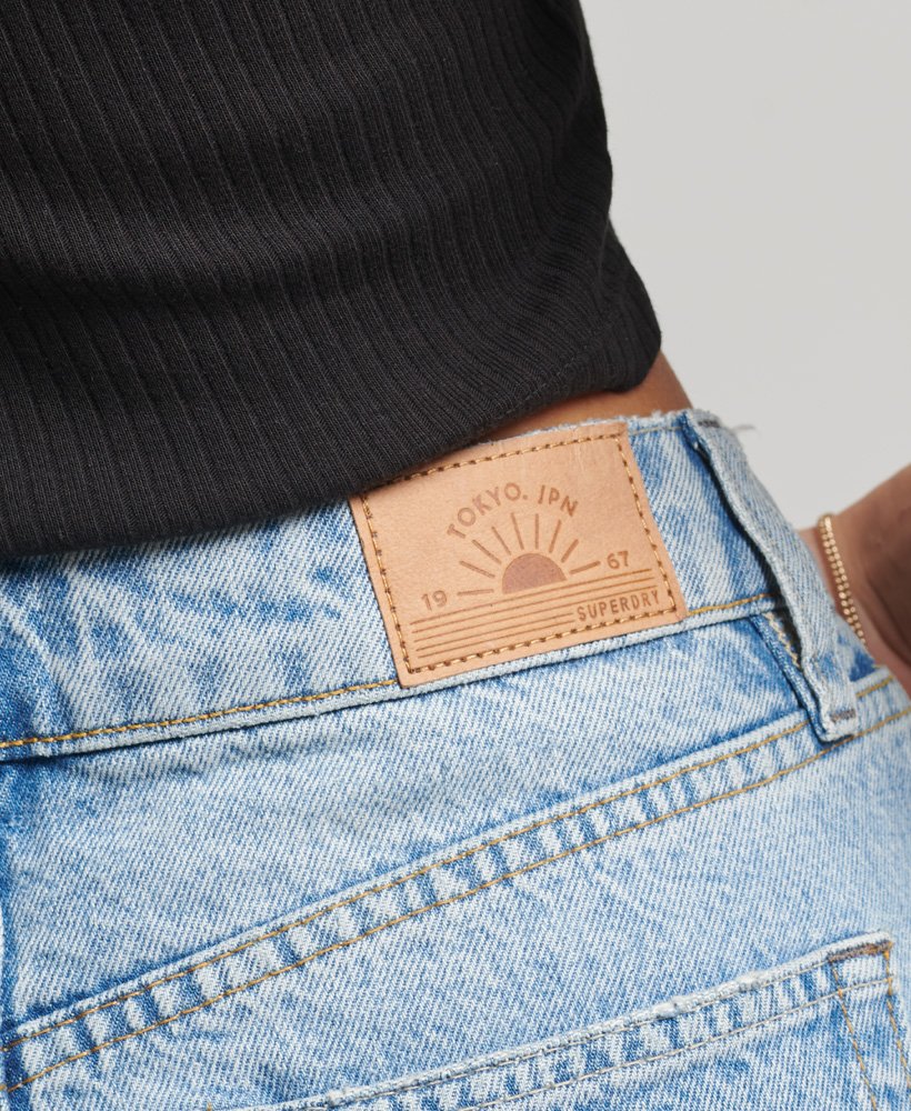 denim minirok in florence light vintage