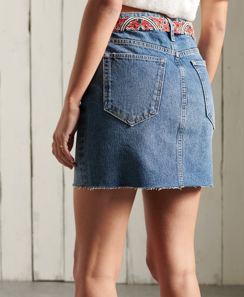 denim minirok in dayle mid vintage