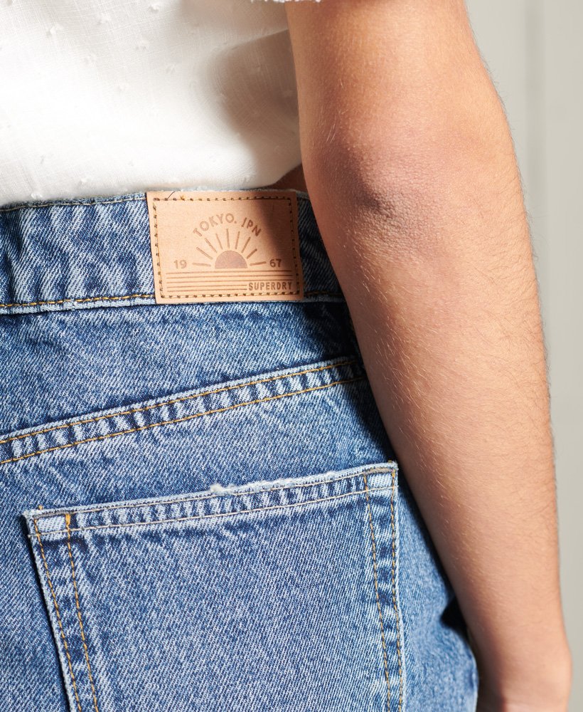denim minirok in dayle mid vintage