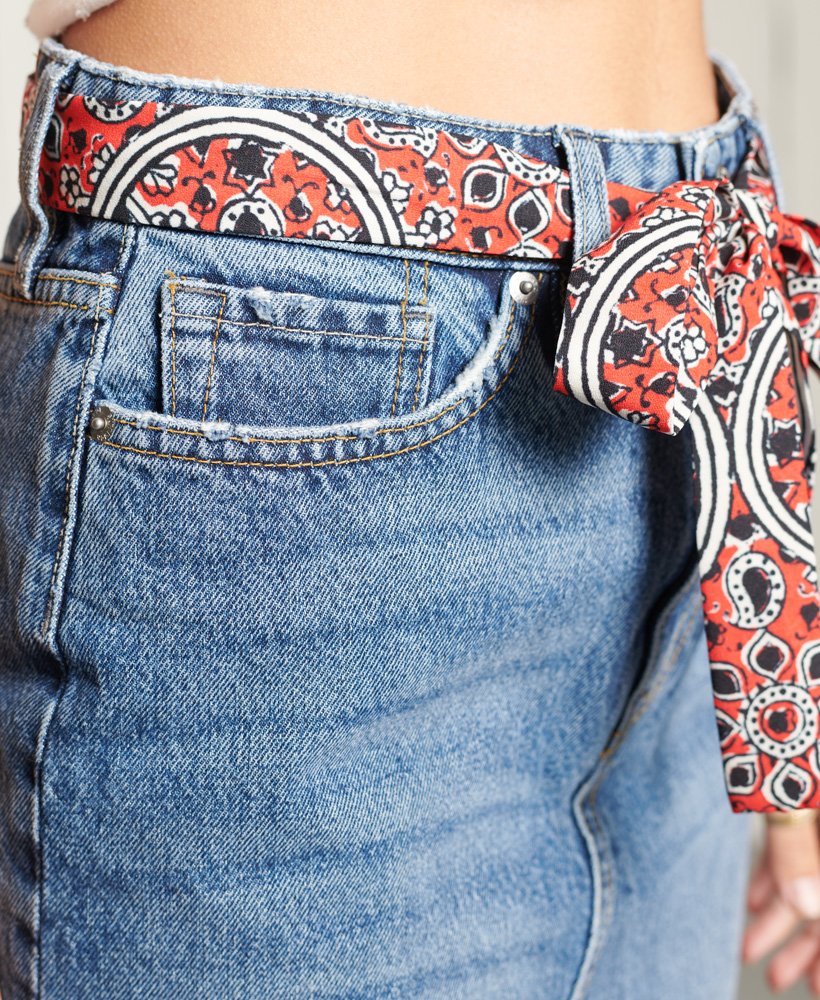 denim minirok in dayle mid vintage