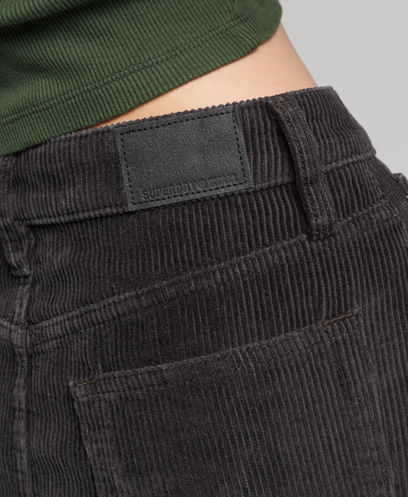corduroy minirok in bison black