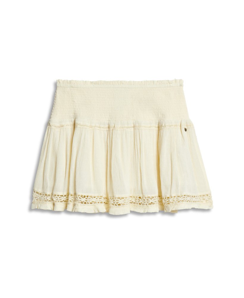 vintage alana rara rok in botercrème