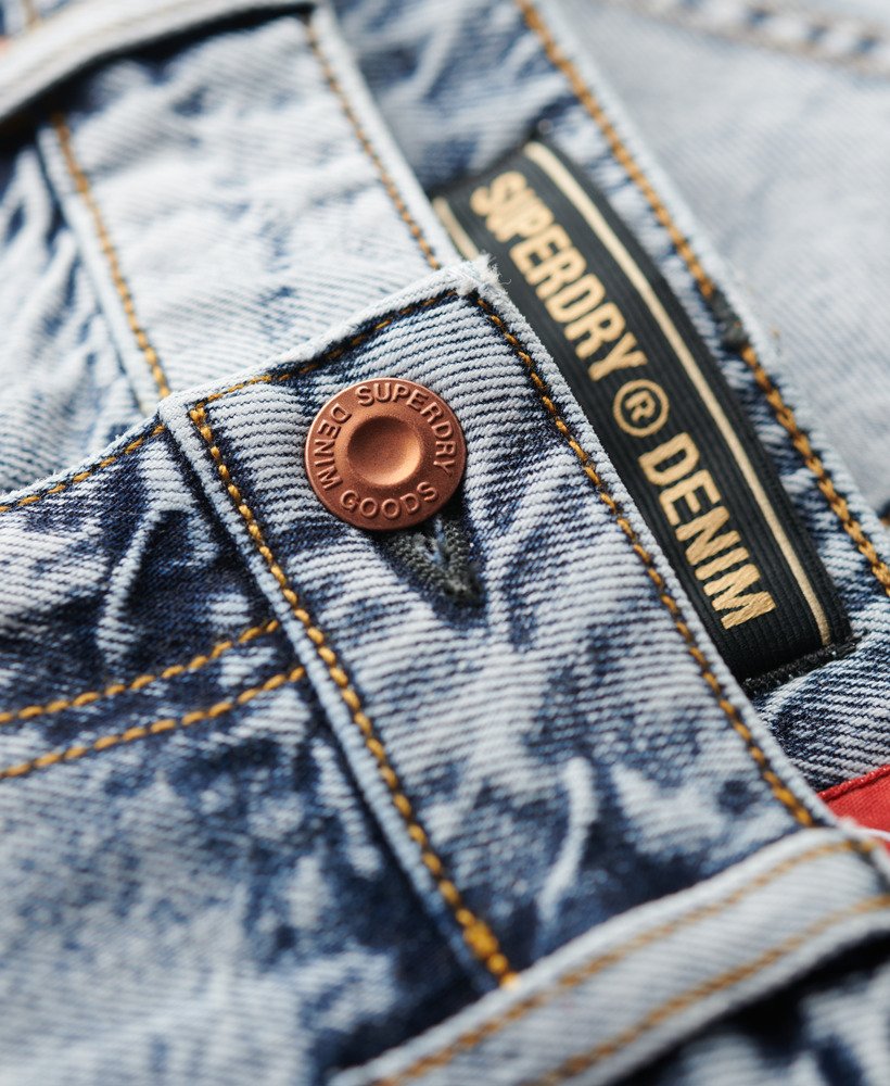 denim minirok in vintage lentestijl op maat gemaakt