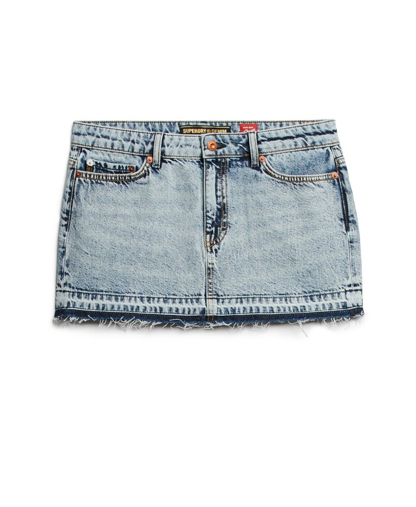 denim minirok in vintage lentestijl op maat gemaakt