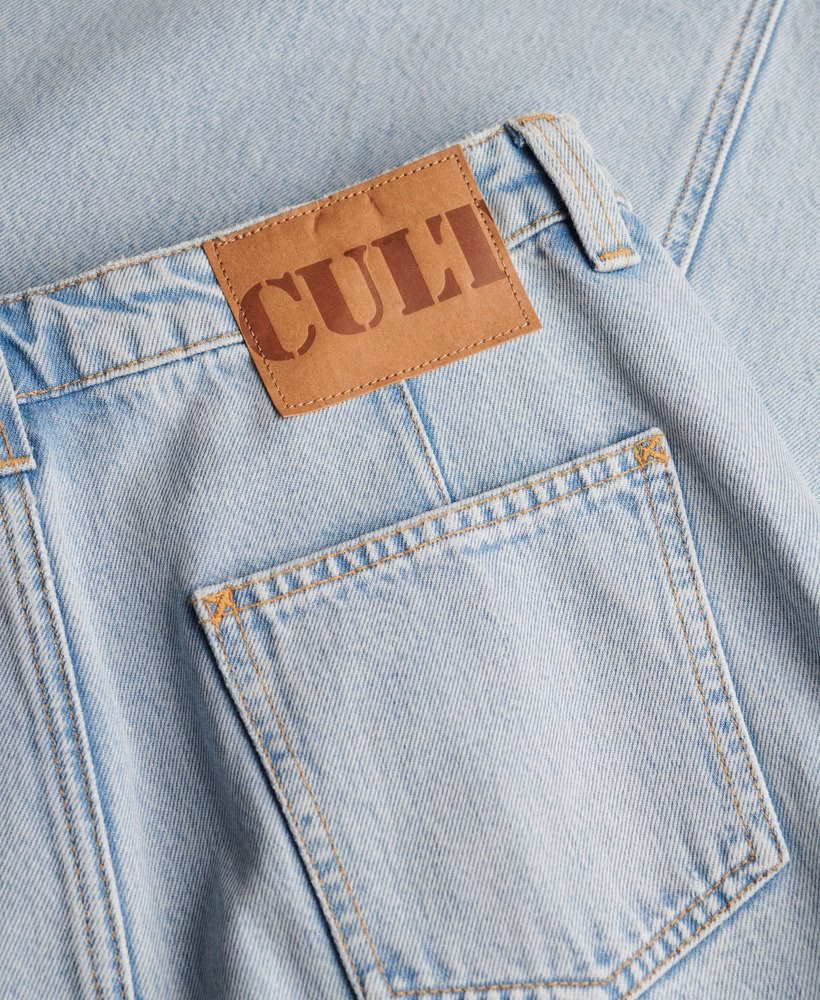 Denim cargo maxi rok