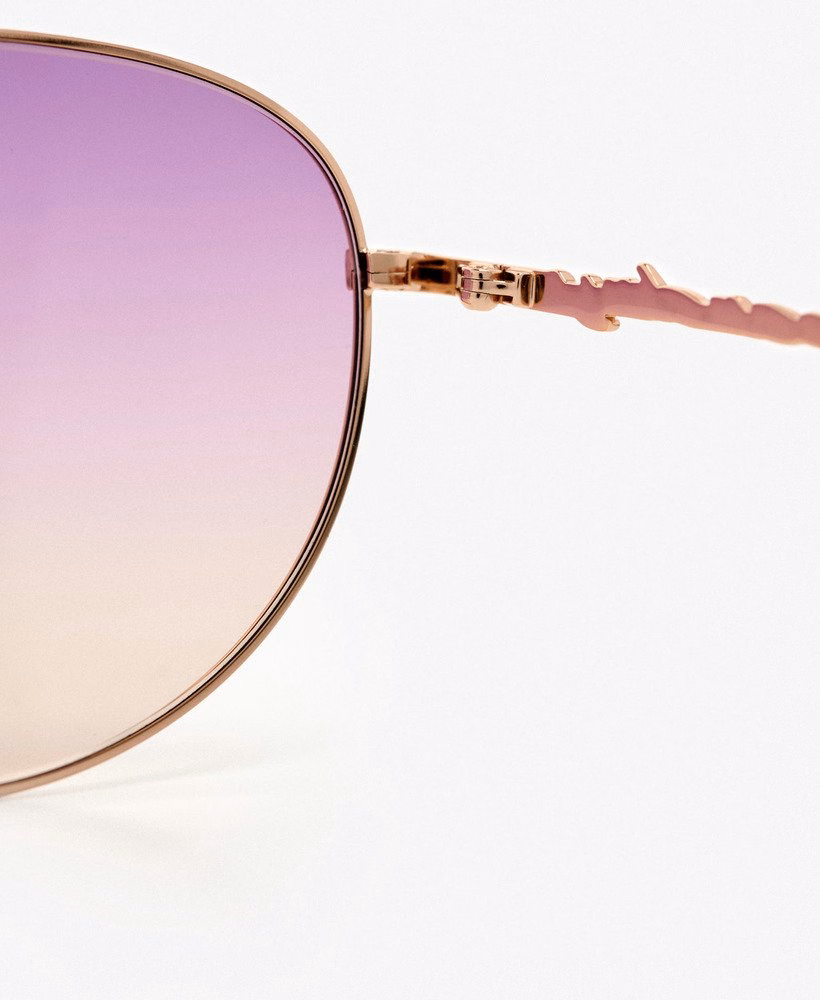Aviator zonnebril met glazen met kleurverloop