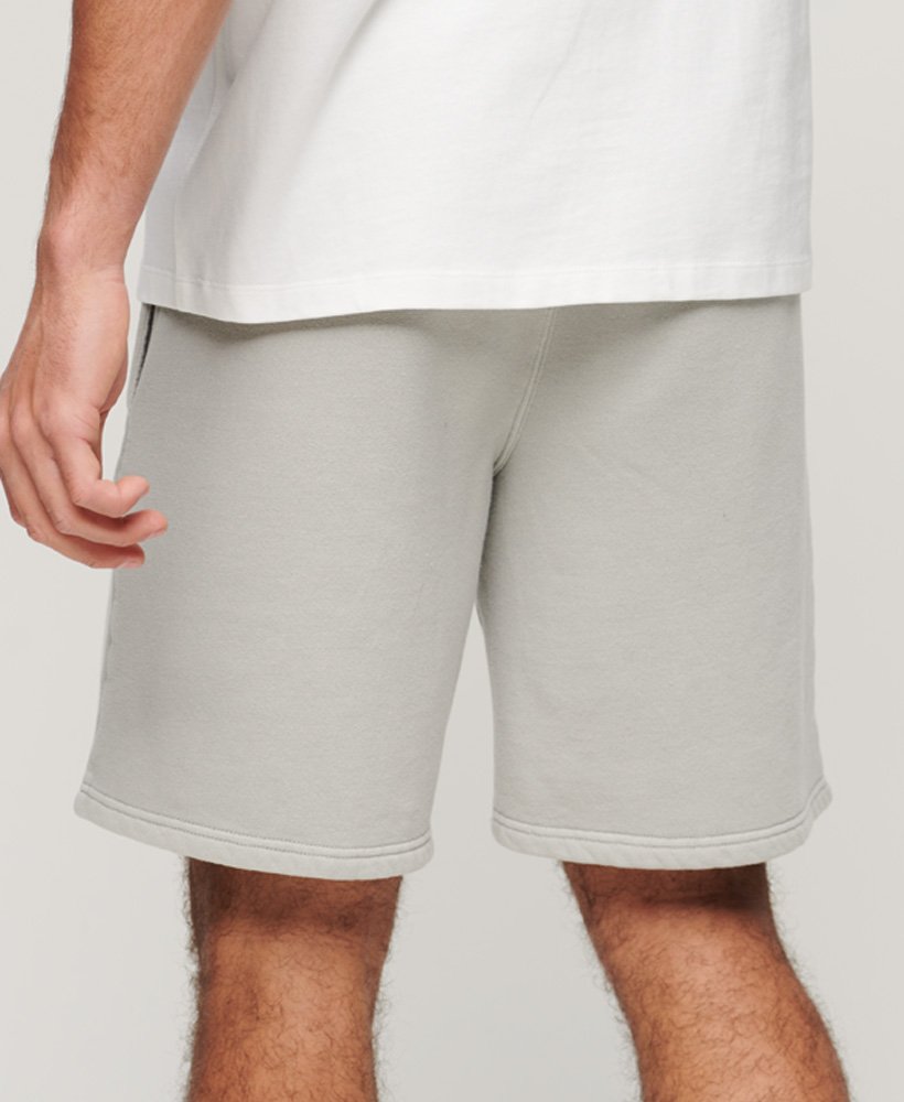 vintage mark shorts in licht steenkleur.