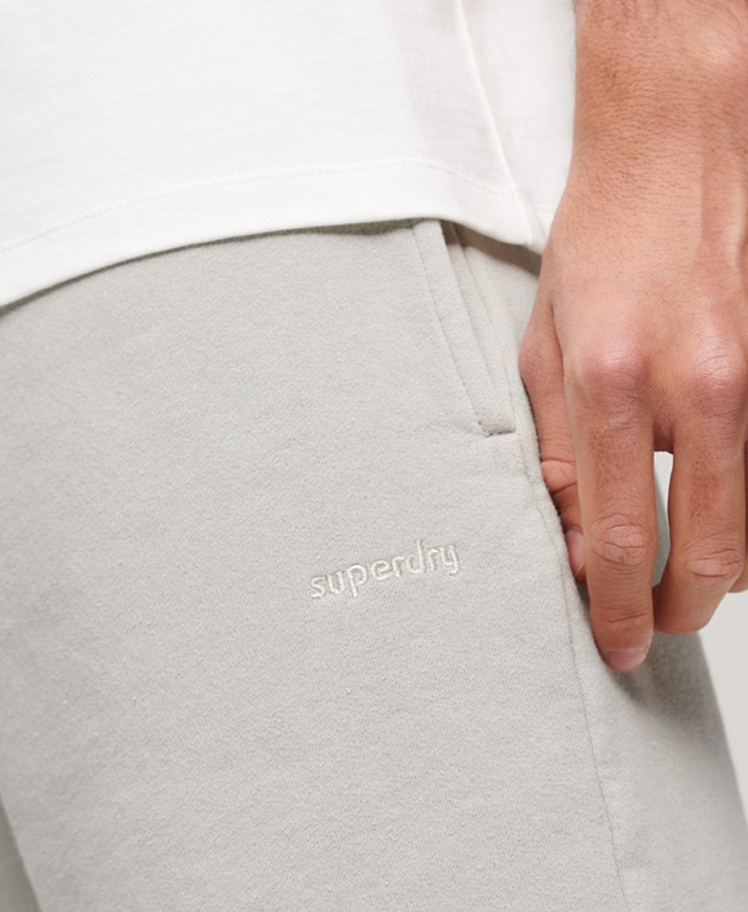 vintage mark shorts in licht steenkleur.