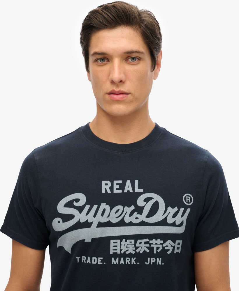 vintage logo t-shirt in eclipse navy