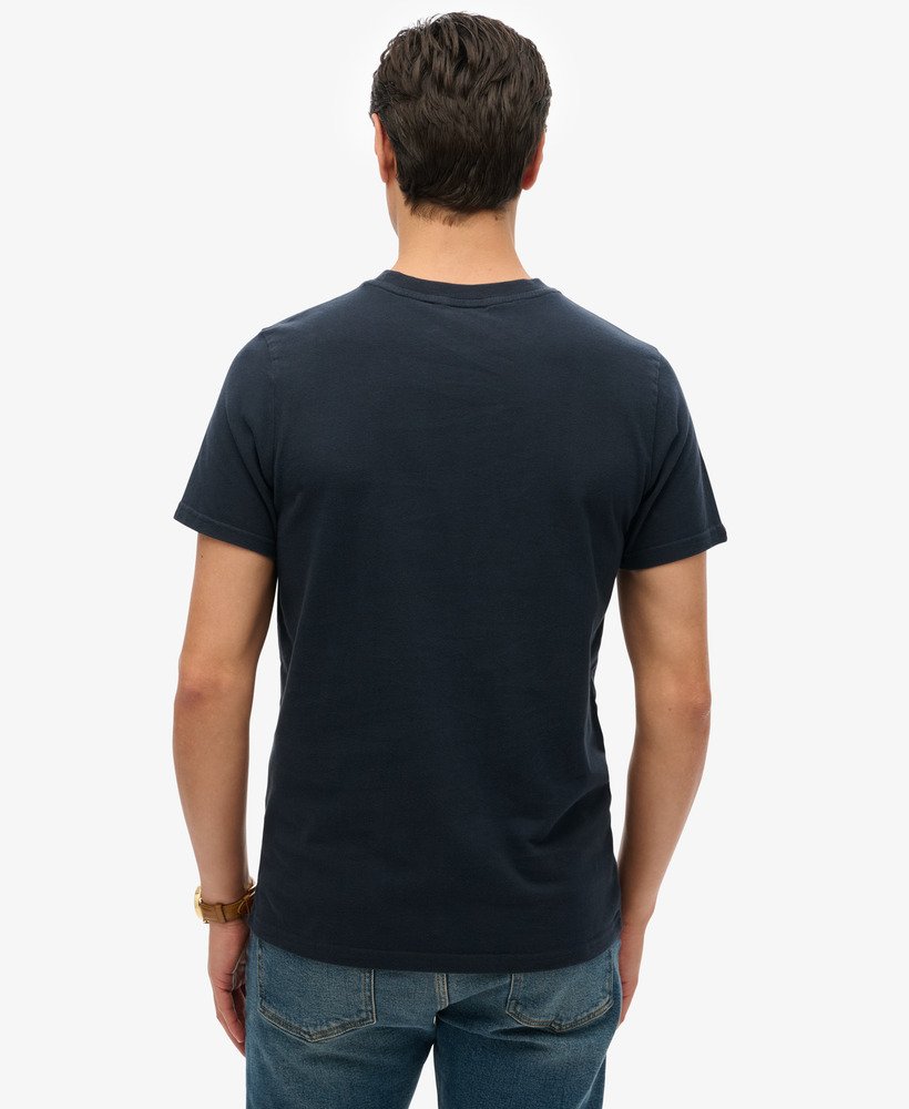 vintage logo t-shirt in eclipse navy