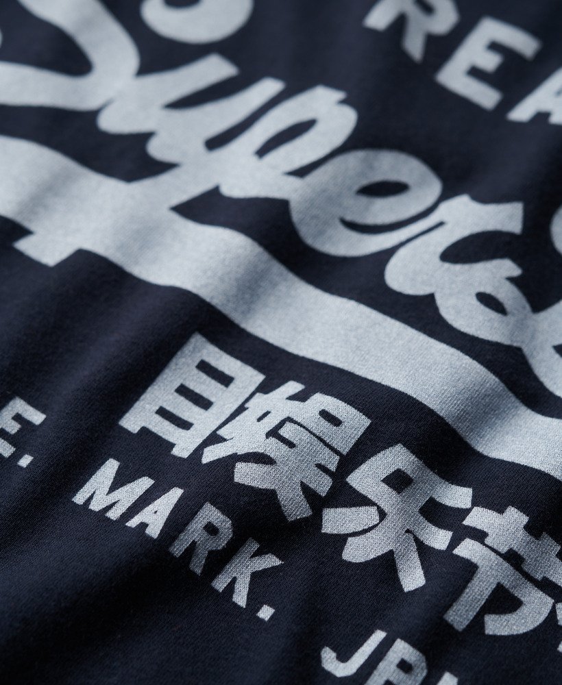 vintage logo t-shirt in eclipse navy