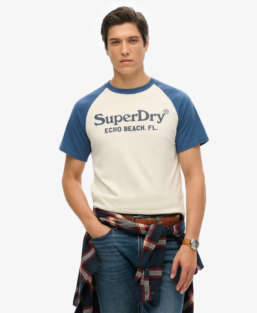 vintage venue classic t-shirt in midwest creamskate blue
