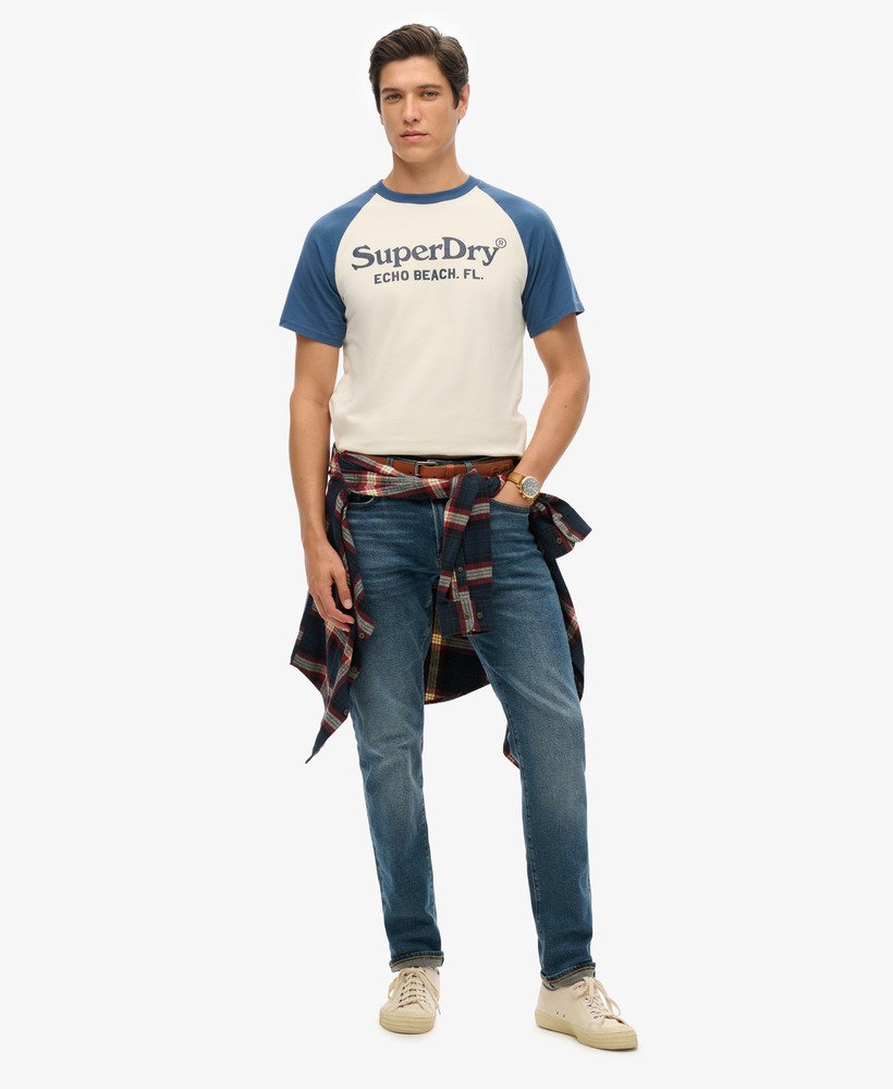 vintage venue classic t-shirt in midwest creamskate blue