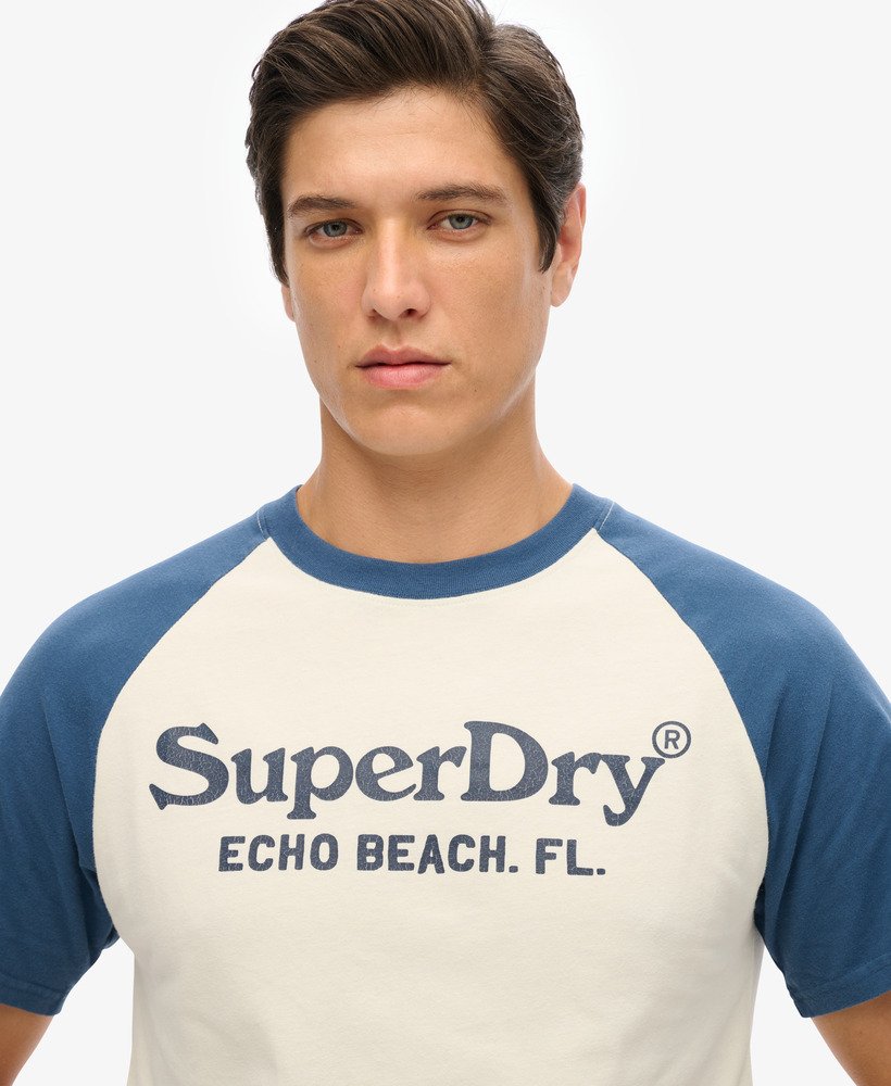 vintage venue classic t-shirt in midwest creamskate blue