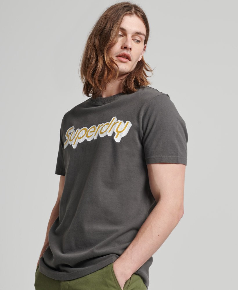 vintage trading company t-shirt in donkergrijs.