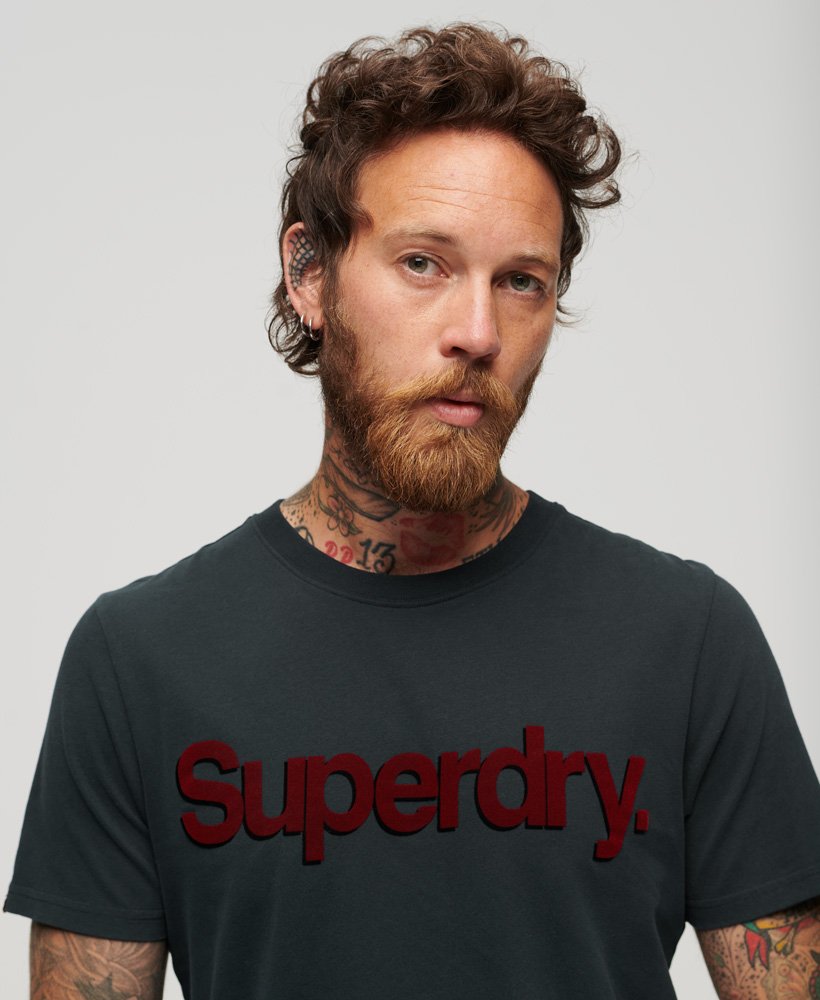 core logo classic t-shirt in eclipse navy
