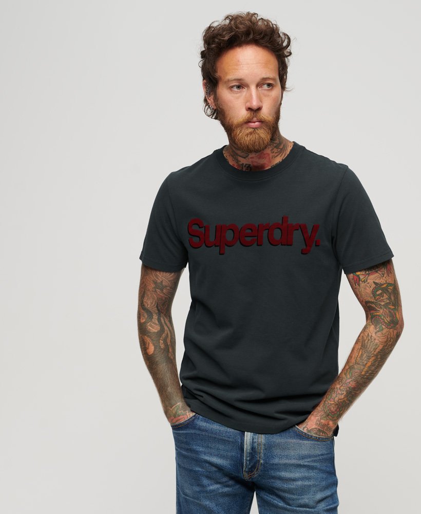 core logo classic t-shirt in eclipse navy