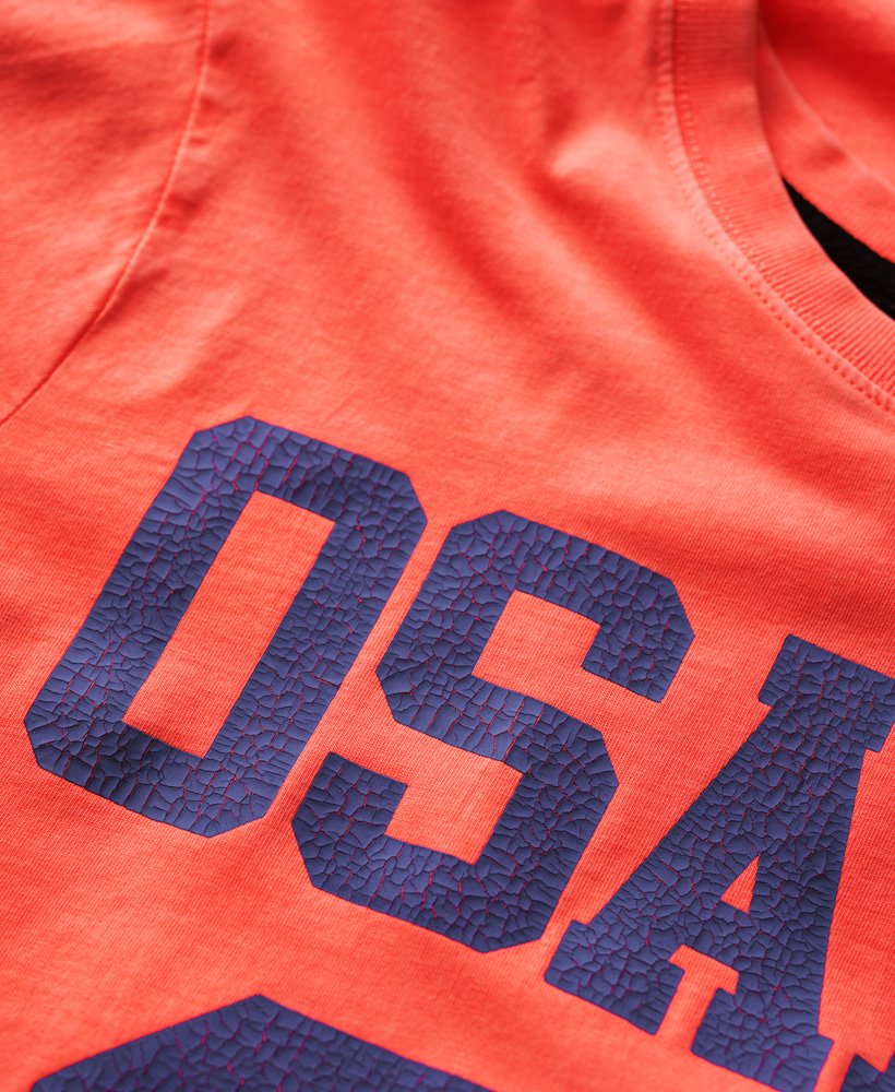 osaka neon graphic t-shirt in neon roze