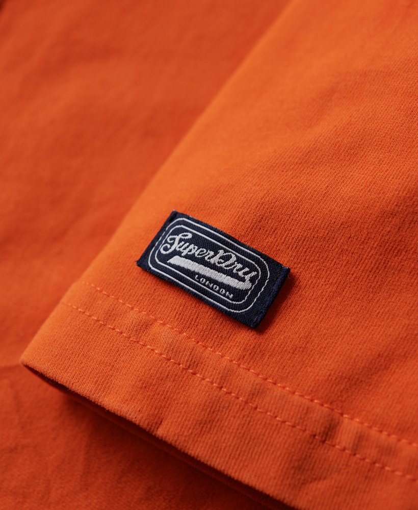 cooper 70s retro logo t-shirt in gepureerde pompoenoranje