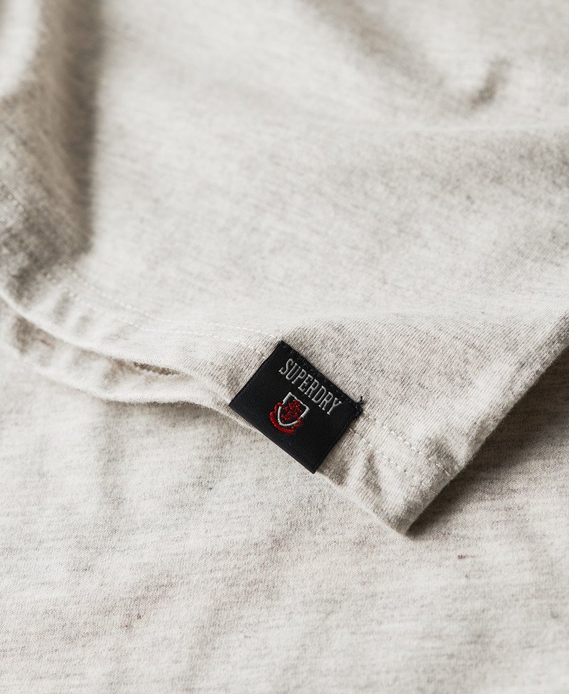 grafisch t-shirt van athletic college in birut grey marl