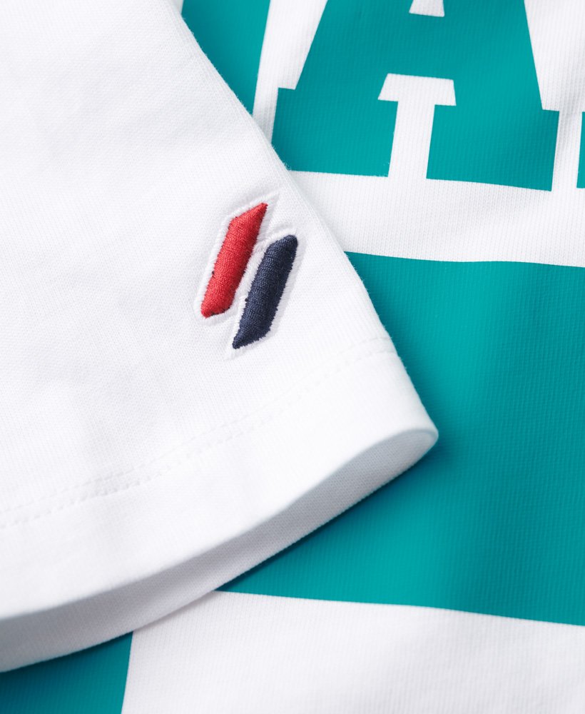 osaka logo losvallend t-shirt in stralend wit