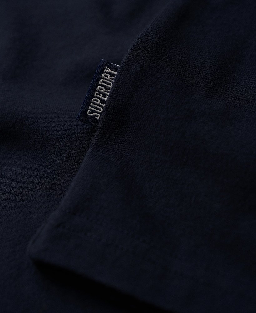 t-shirt met essential-logo van biologisch katoen in eclipse navy.