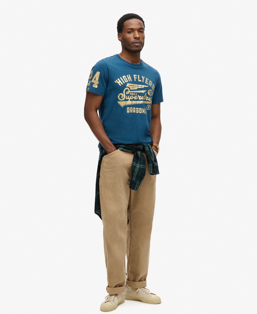 grafisch t-shirt voor chinees nieuwjaar in blue bottle