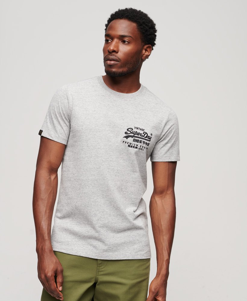 grafisch t-shirt voor chinees nieuwjaar in sportief grijs gemêleerd.