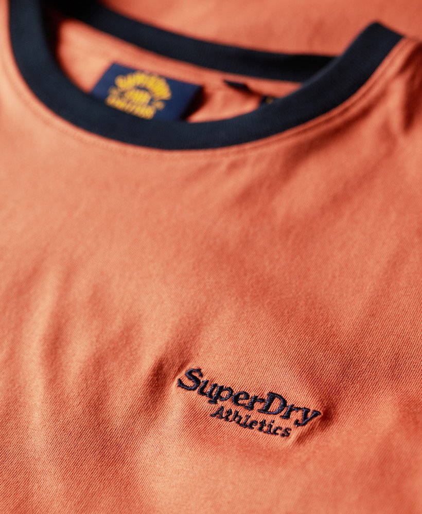 essential logo retro t-shirt in mango oranjeeclipse navy