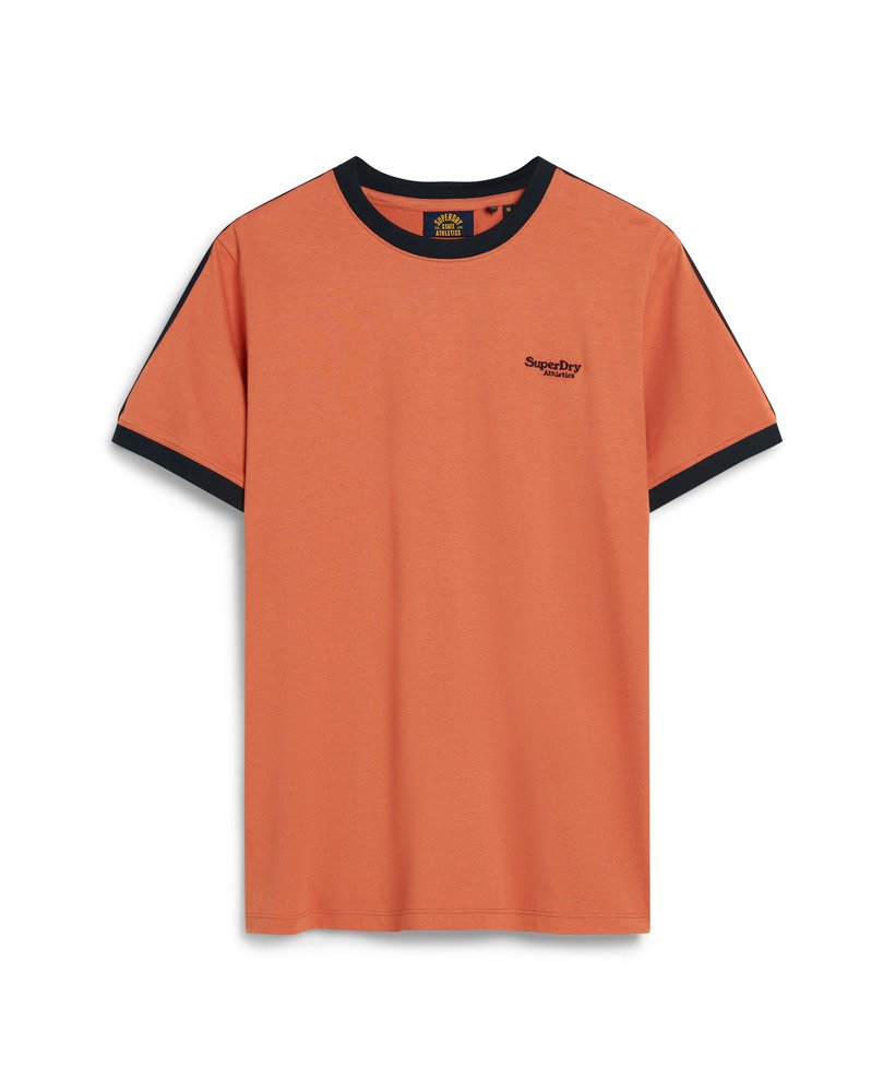 essential logo retro t-shirt in mango oranjeeclipse navy