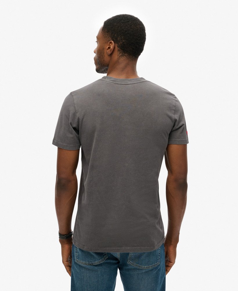 rock graphic band t-shirt in antracietgrijs